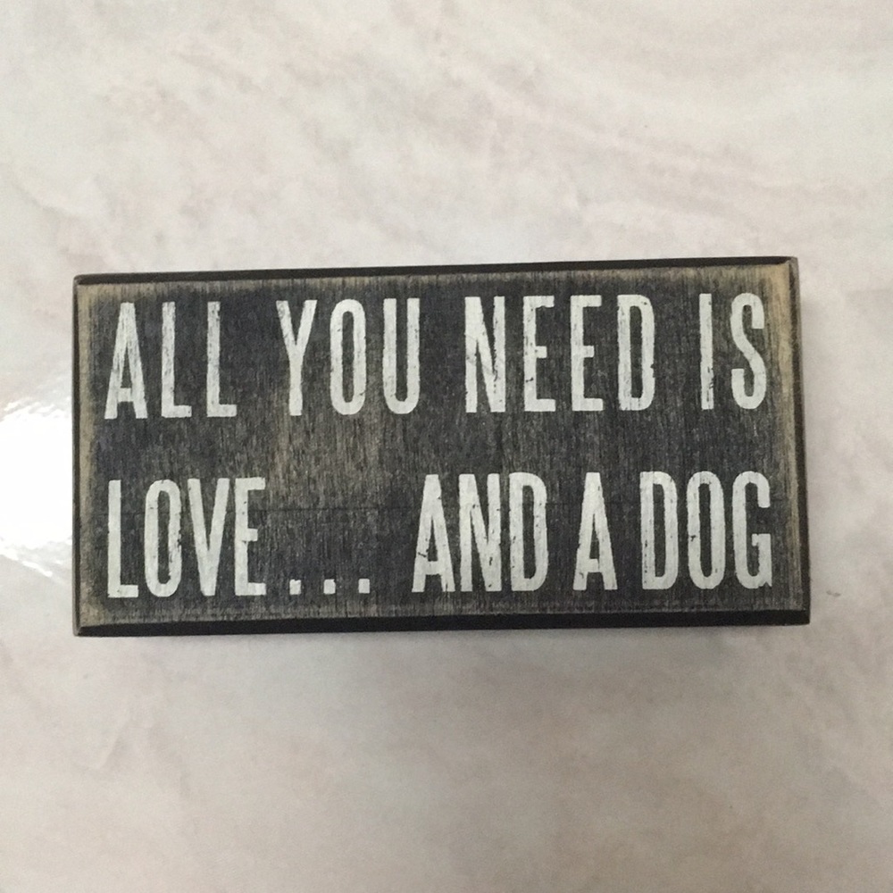 All You Need Is Love Wood Sign NWOT